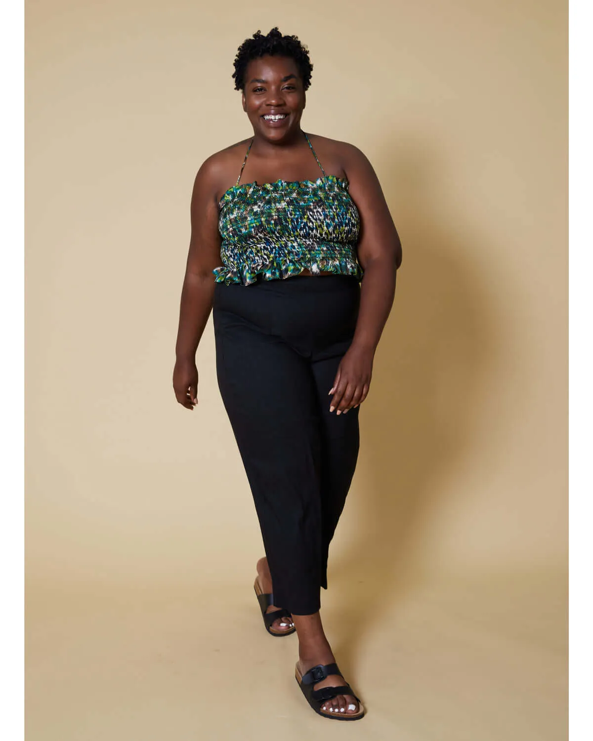Etched Leopard Frankie Top