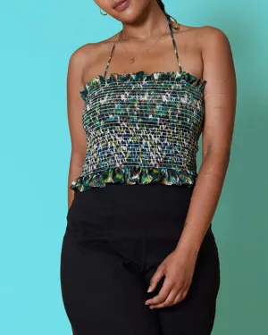 Etched Leopard Frankie Top