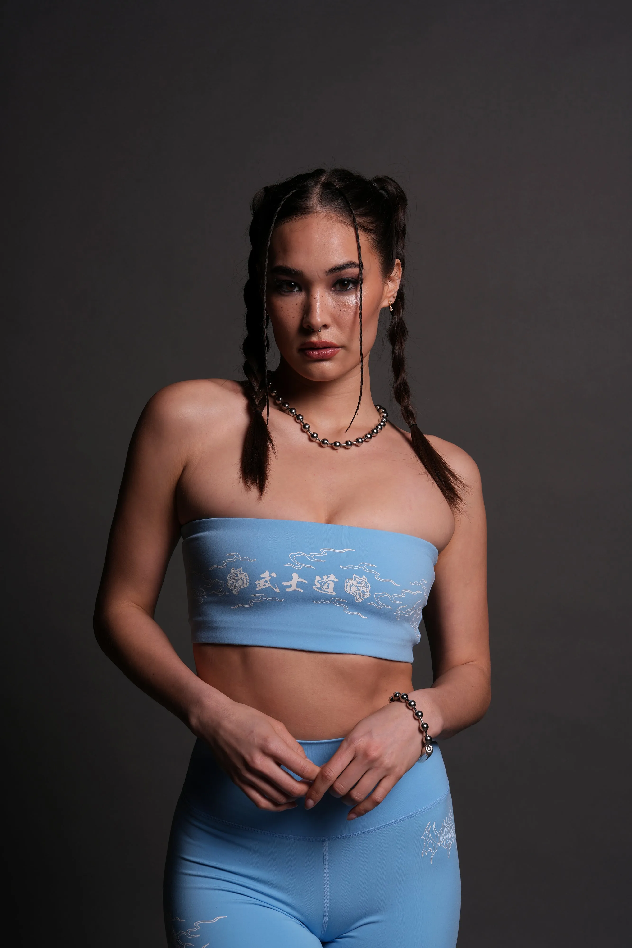 Eternal Flame "Mia" Energy Bandeau in Blue Crane
