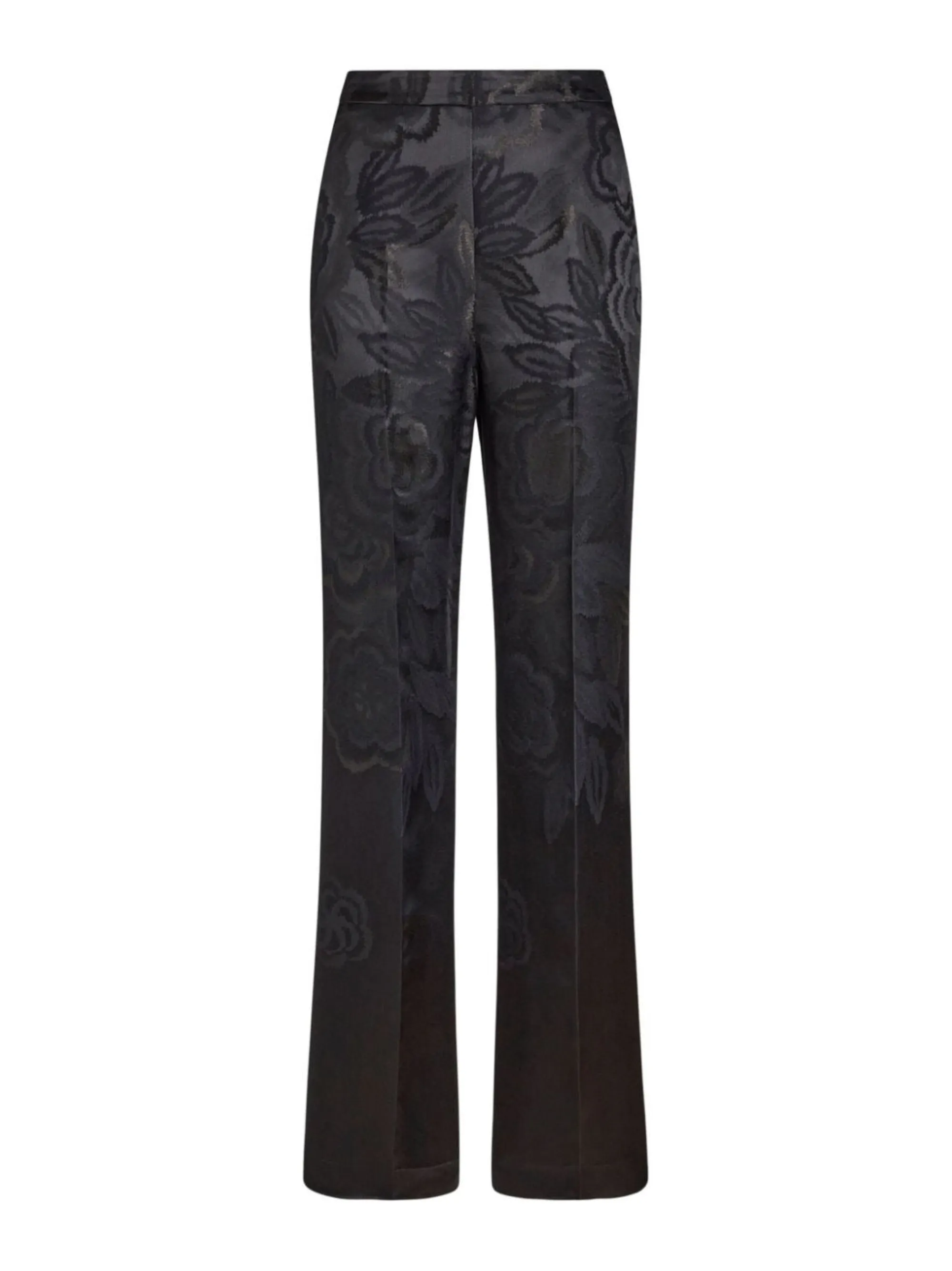 Etro Jacquard Palazzo Trousers in Nero