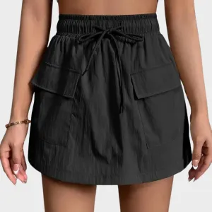 FENNE- Cargo Shorts med elastisk midja och dragsko
