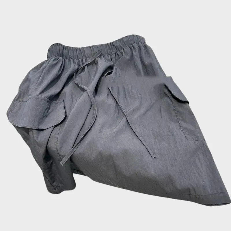 FENNE- Cargo Shorts med elastisk midja och dragsko