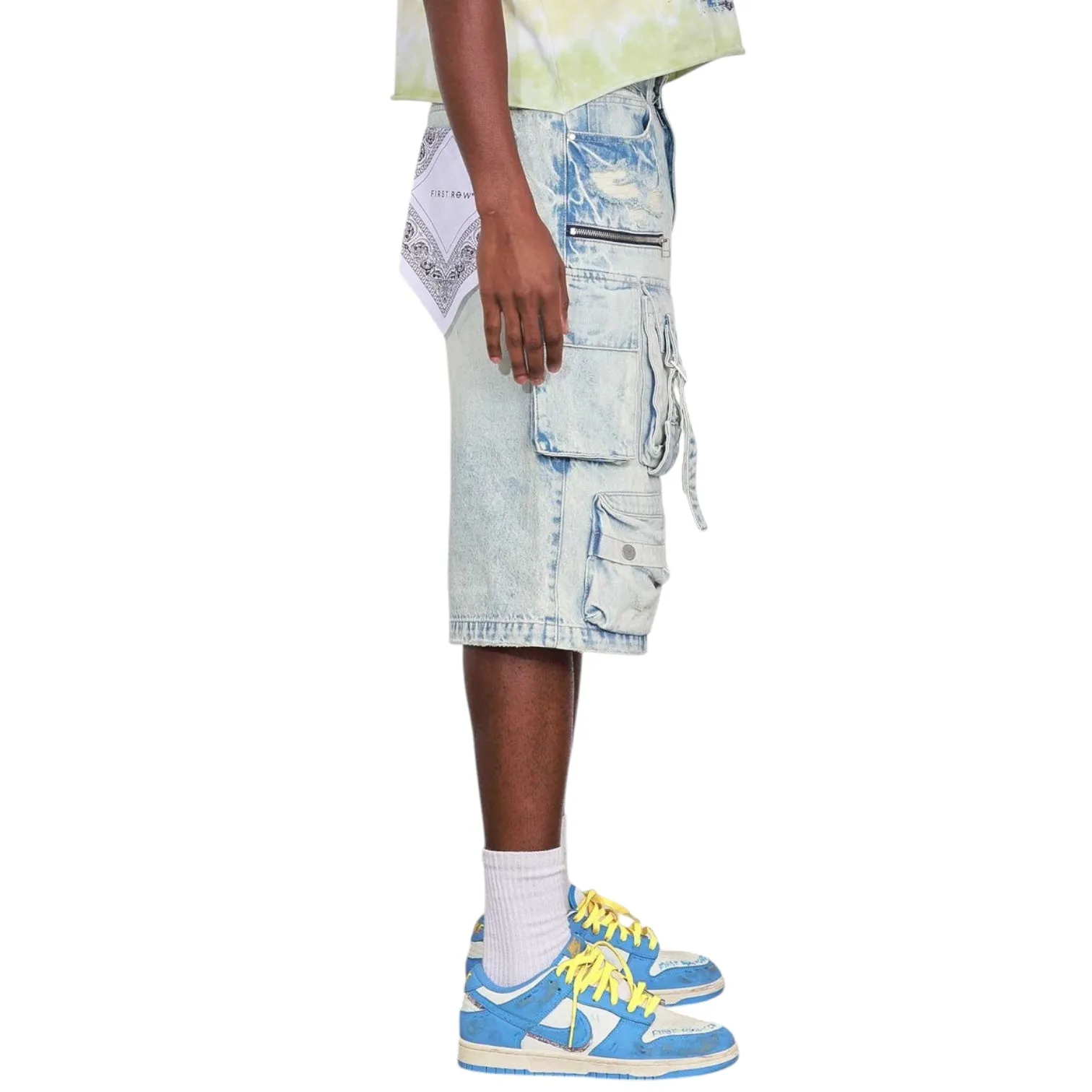 FIRST ROW: Multi Cargo Denim Jorts FRS3012