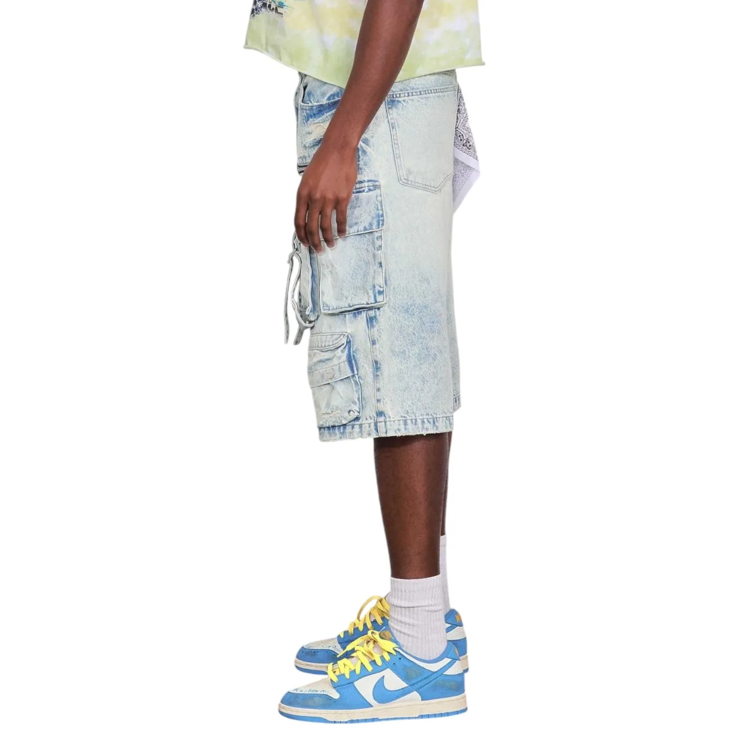 FIRST ROW: Multi Cargo Denim Jorts FRS3012