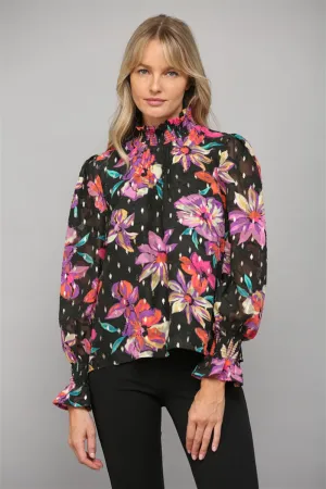 Floral Chiffon Colorful Blouse