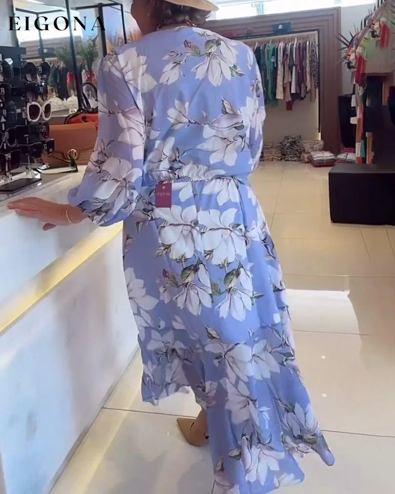 Floral print loose dress