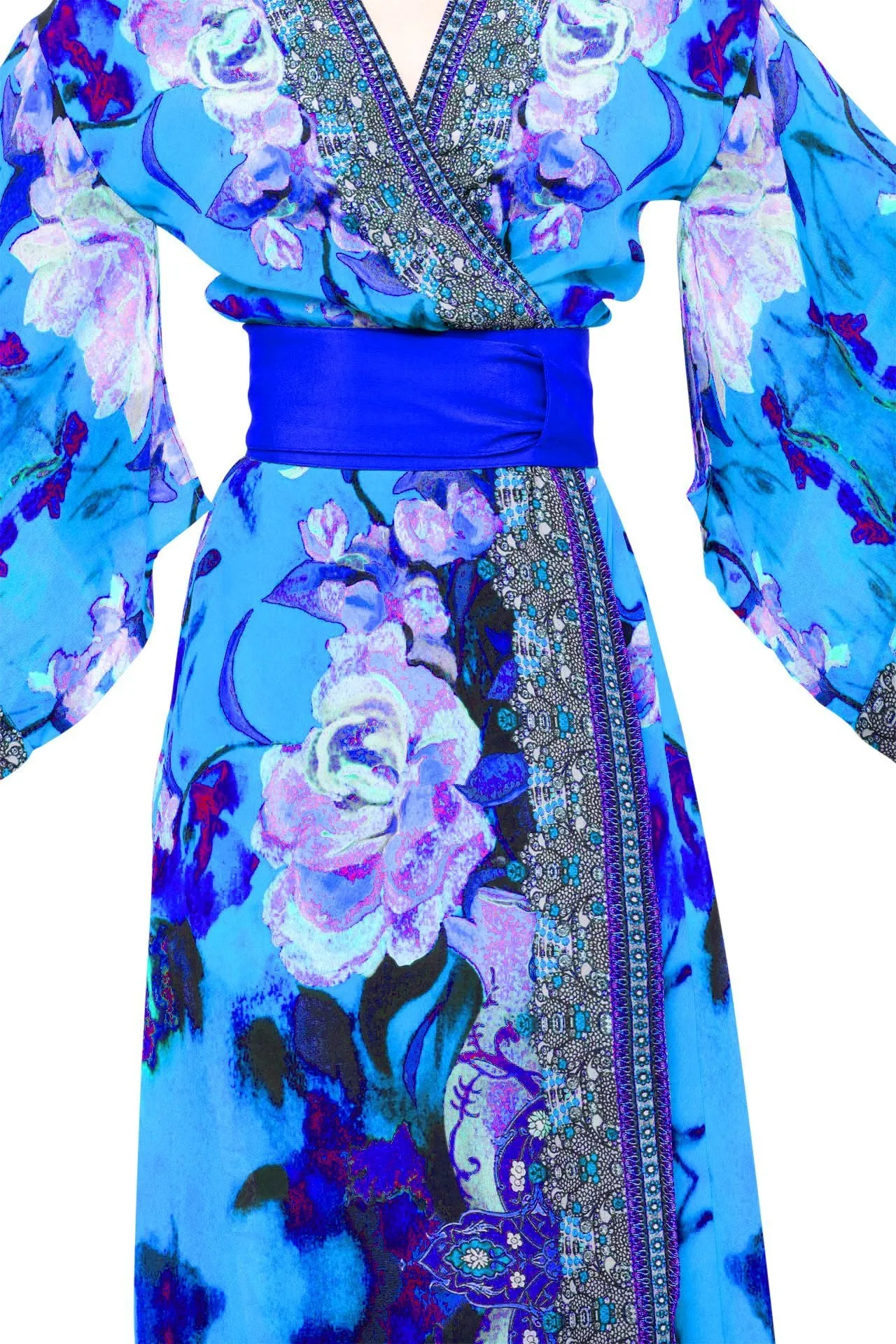 Floral Print Wrap Dress