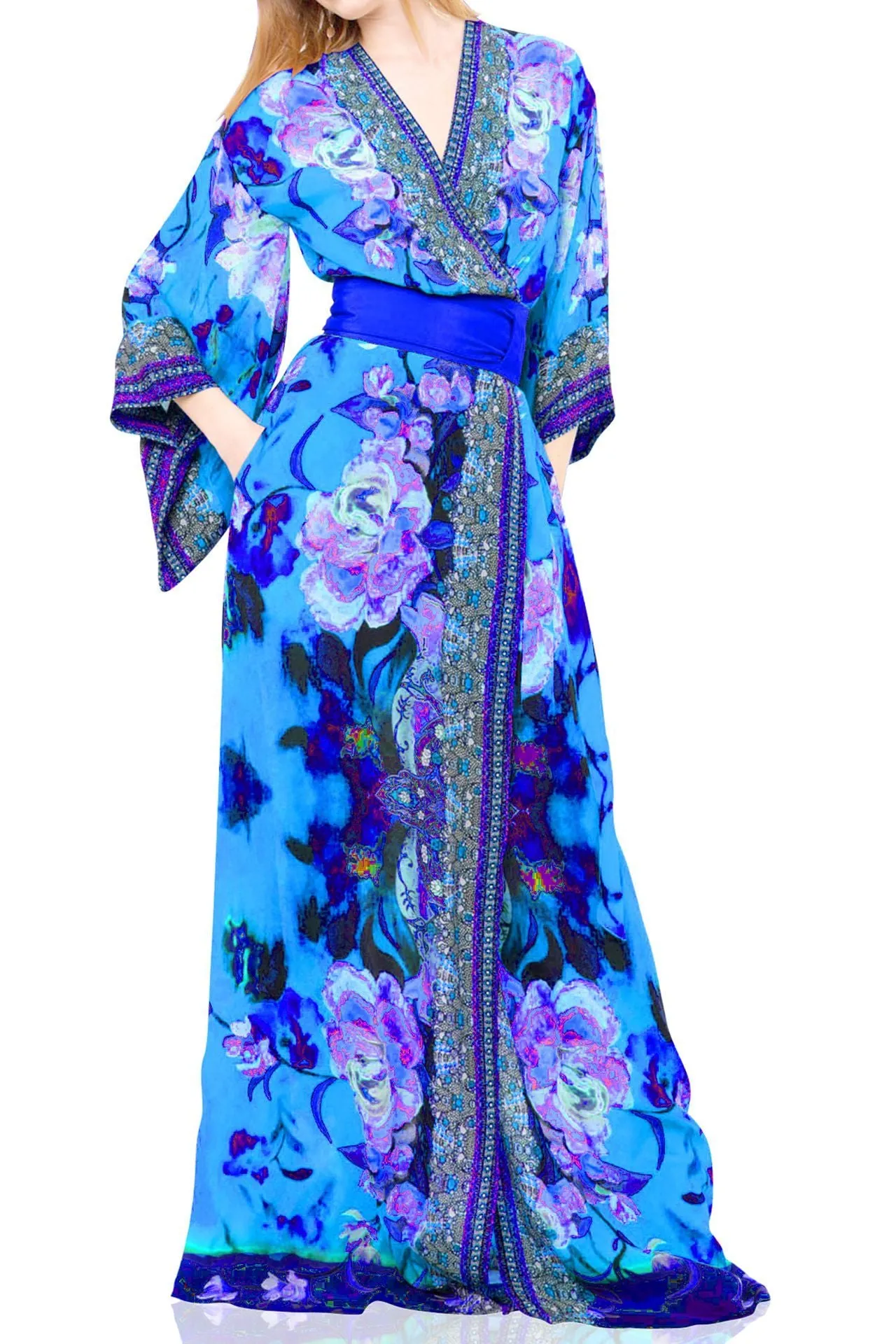 Floral Print Wrap Dress