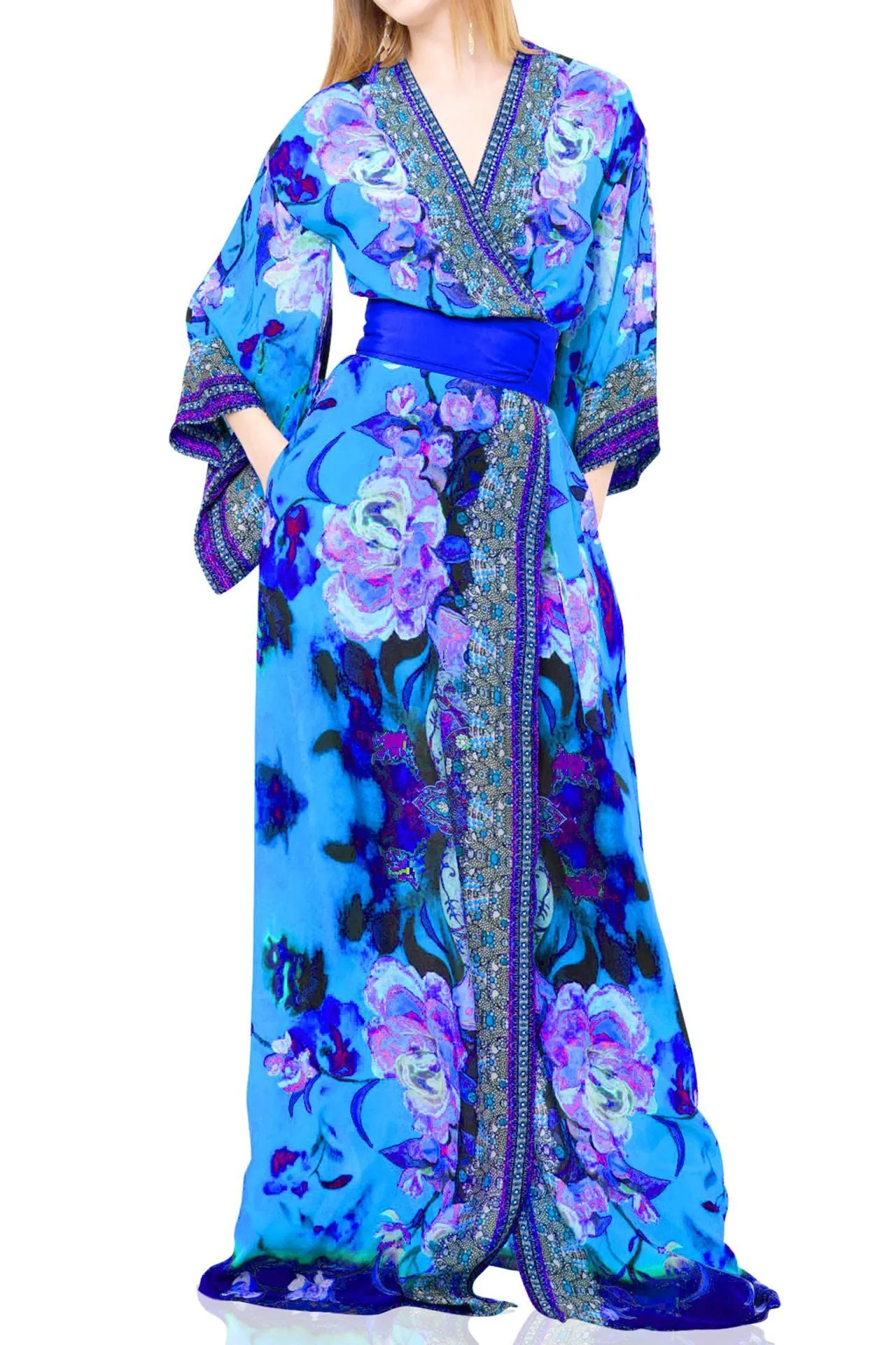 Floral Print Wrap Dress