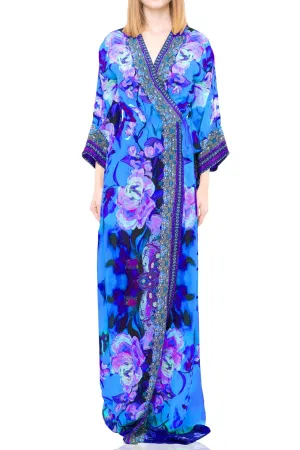 Floral Print Wrap Dress