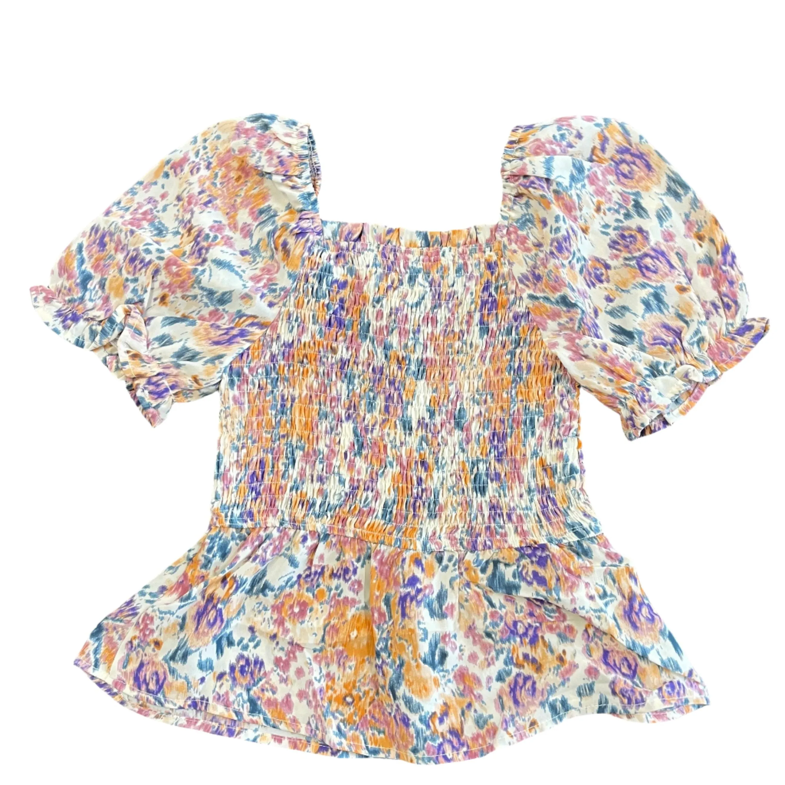 Floral Puff Sleeve