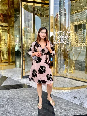 Floral Wrap Dress