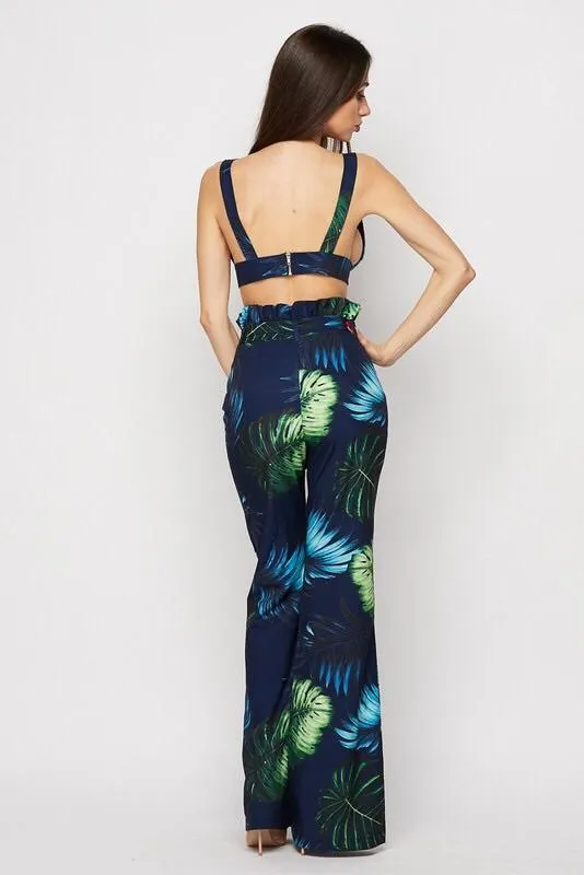 FLUTTER FLORAL PANT SET