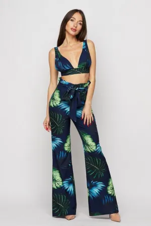 FLUTTER FLORAL PANT SET