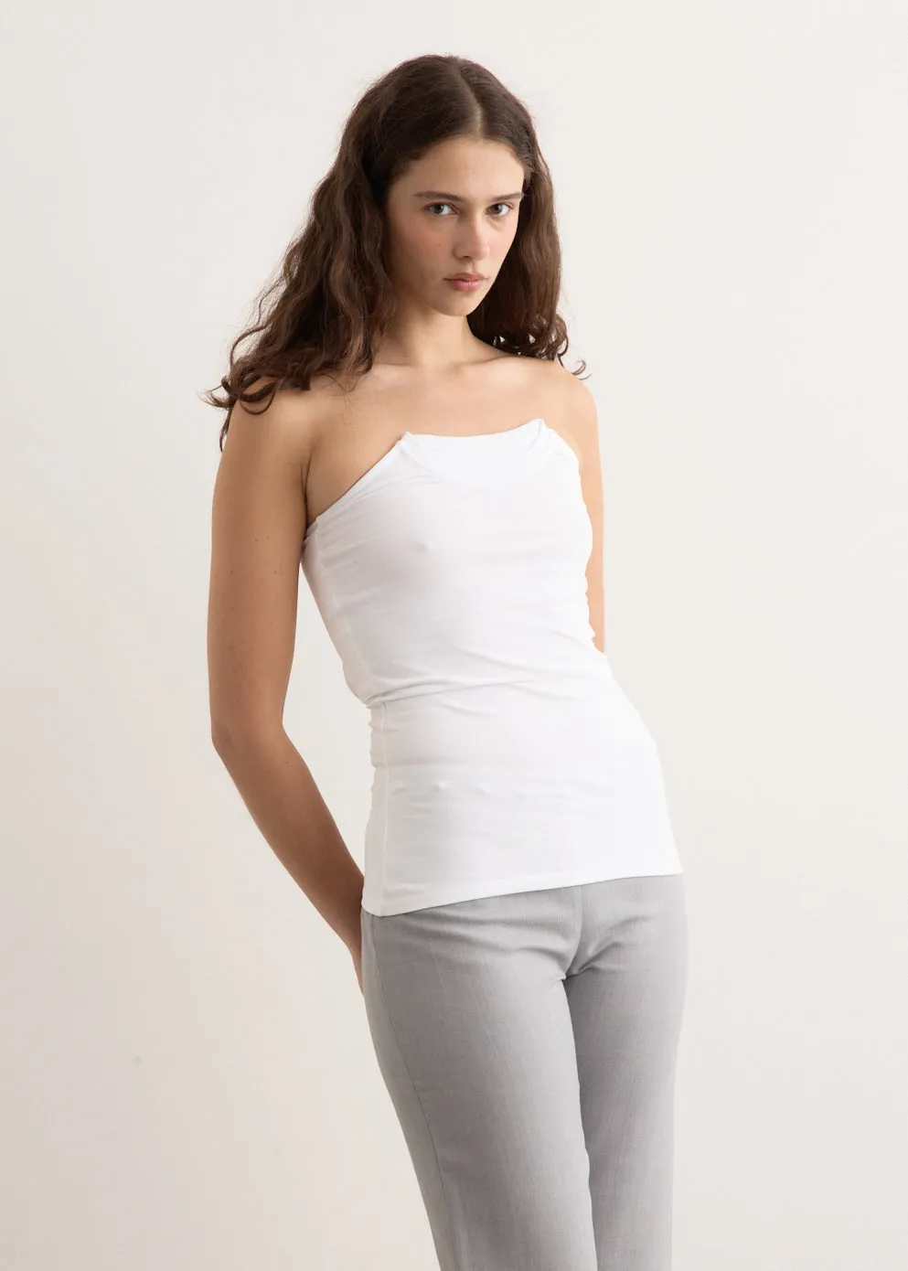 Folded Crew Top
