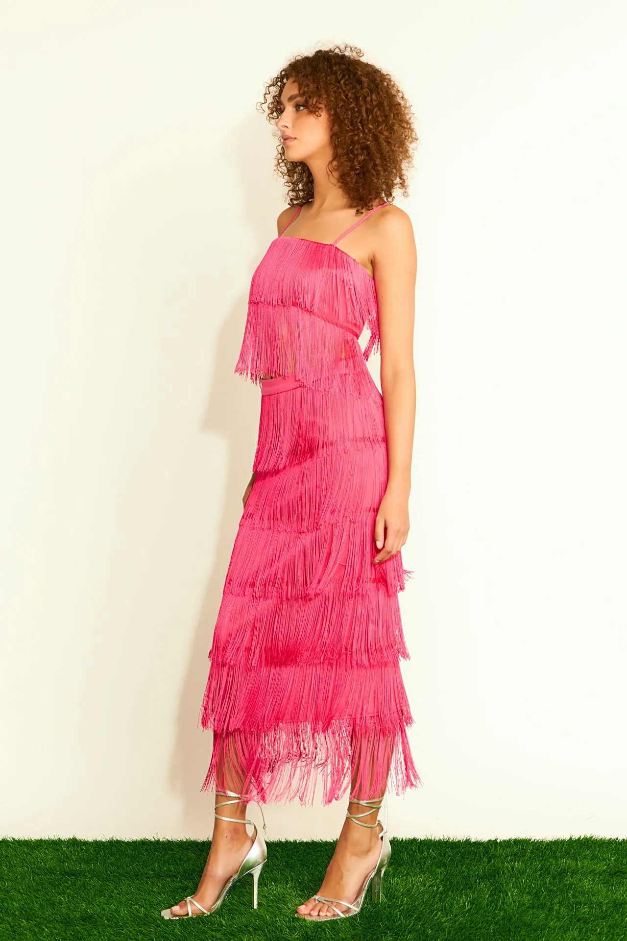 Fringed Bandeu Top