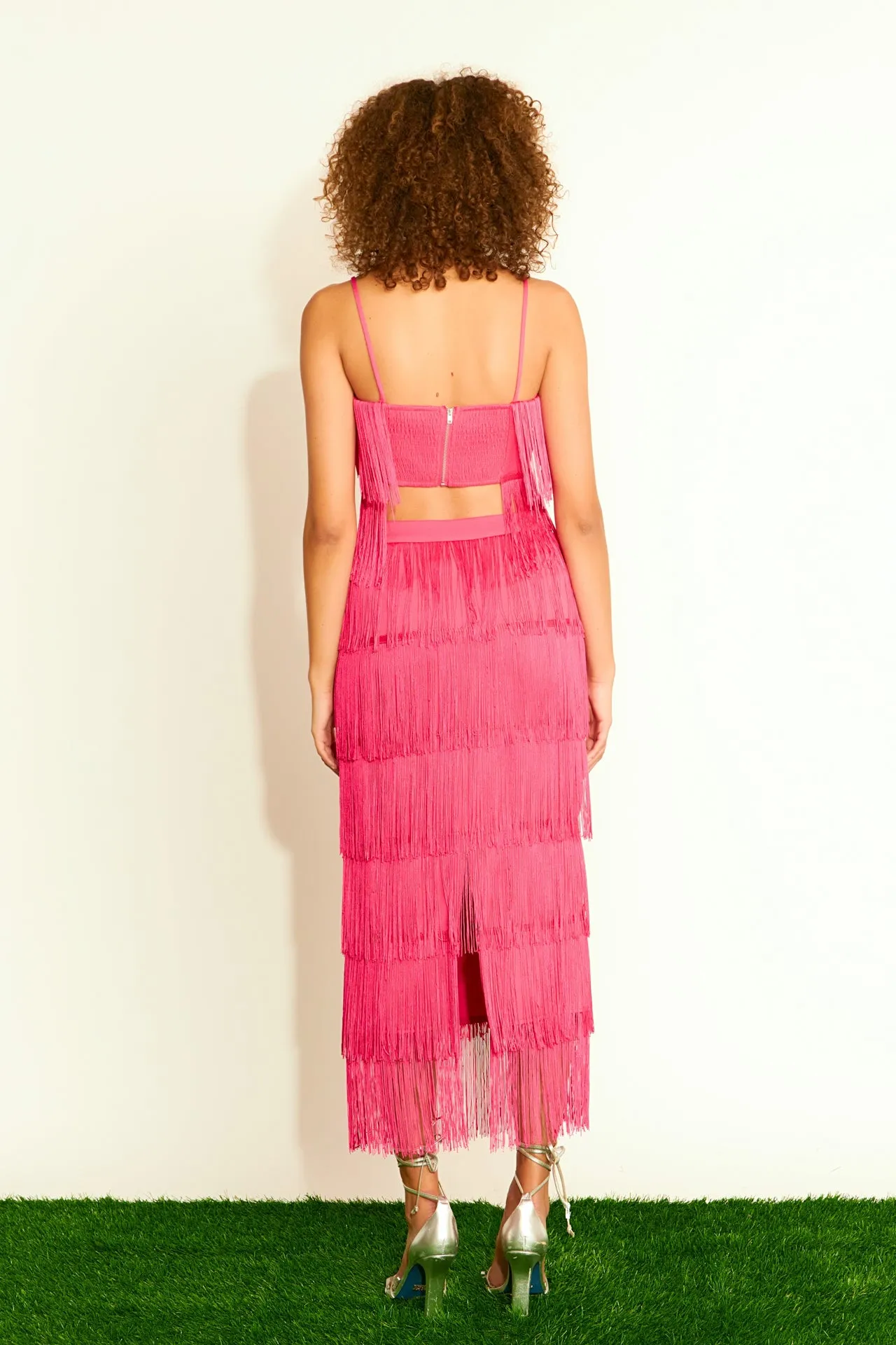 Fringed Bandeu Top