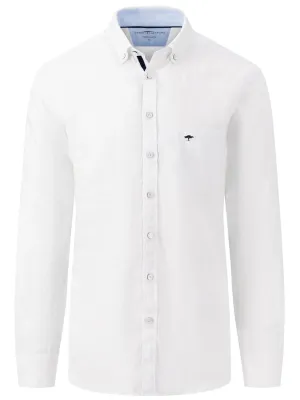 FYNCH HATTON Pure Linen Shirt - Men's – White