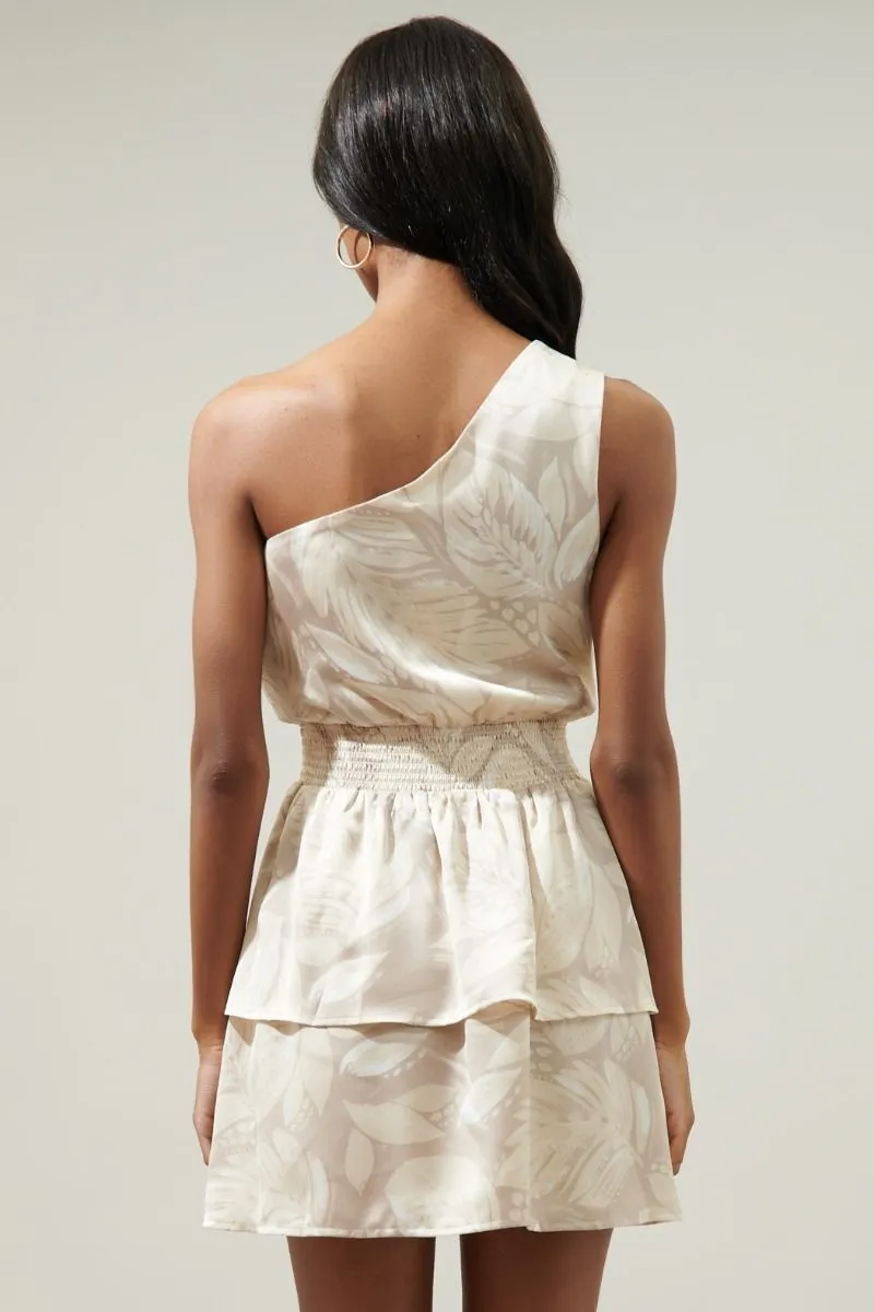 Gardenia One Shoulder Mini Dress