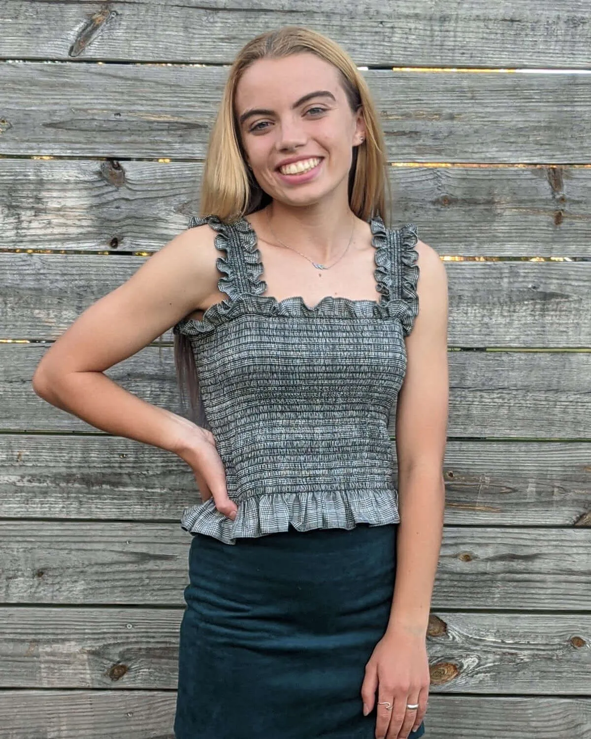 Glen Plaid Frankie Top