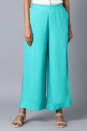 Green Loose Fit Palazzo