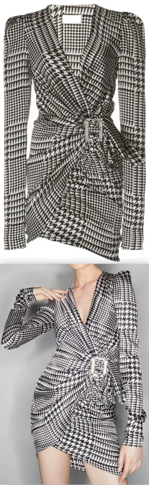Herringbone Wrap Dress