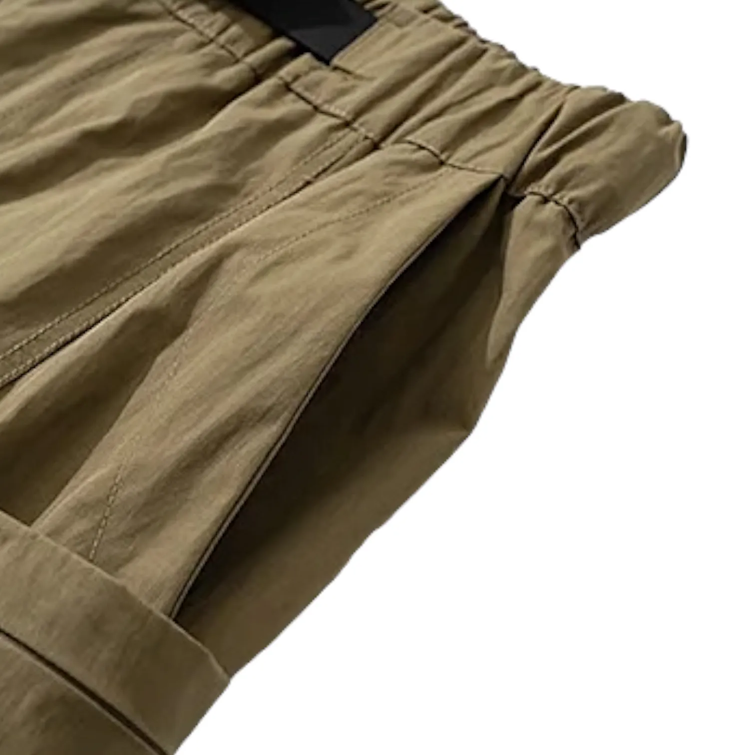 Hiking short with mesh pocket and belt