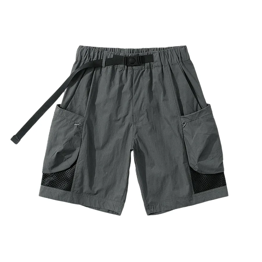 Hiking short with mesh pocket and belt