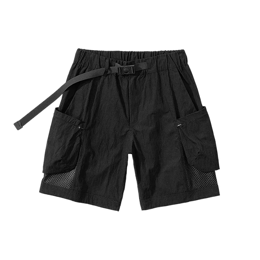 Hiking short with mesh pocket and belt