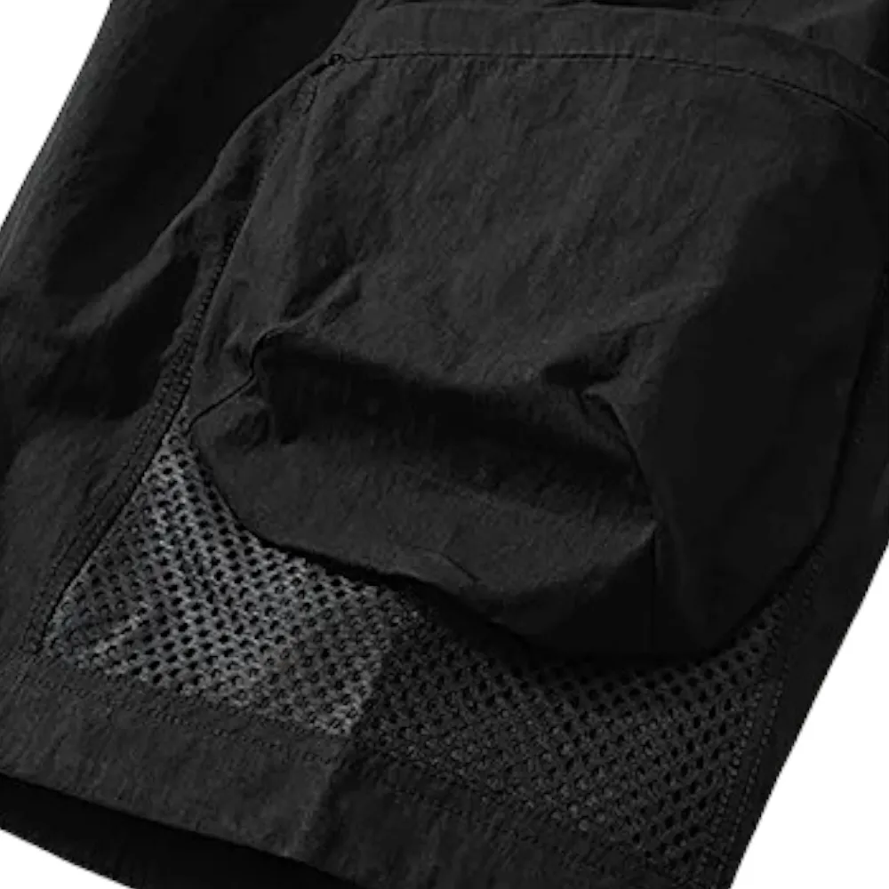 Hiking short with mesh pocket and belt