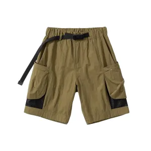 Hiking short with mesh pocket and belt