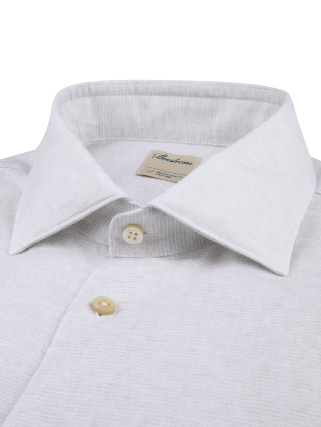 ID25359-Stenstroms Champagne Linen Shirt