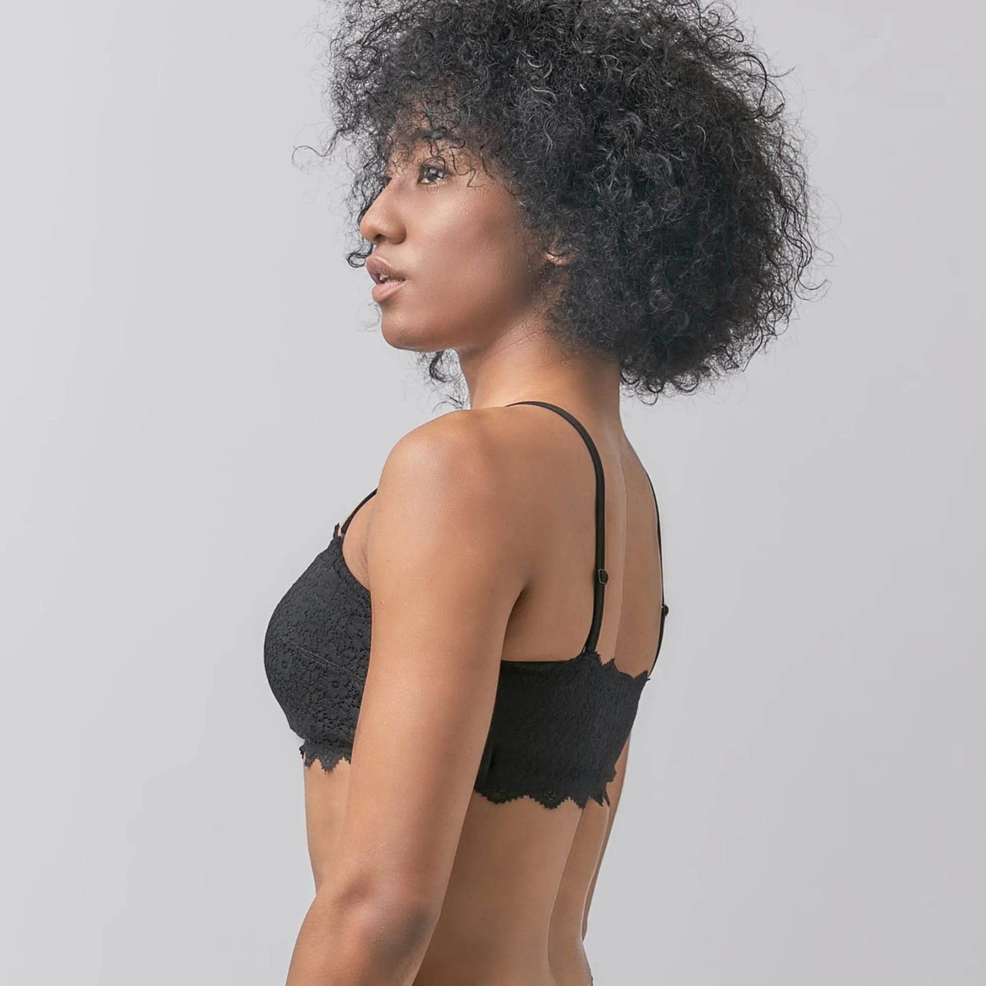 Invisible Extra Skin™ Lace Bandeau Bra - Black