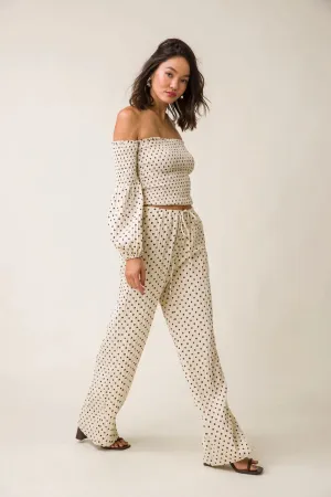 Kimmi Top in Taupe and Brown