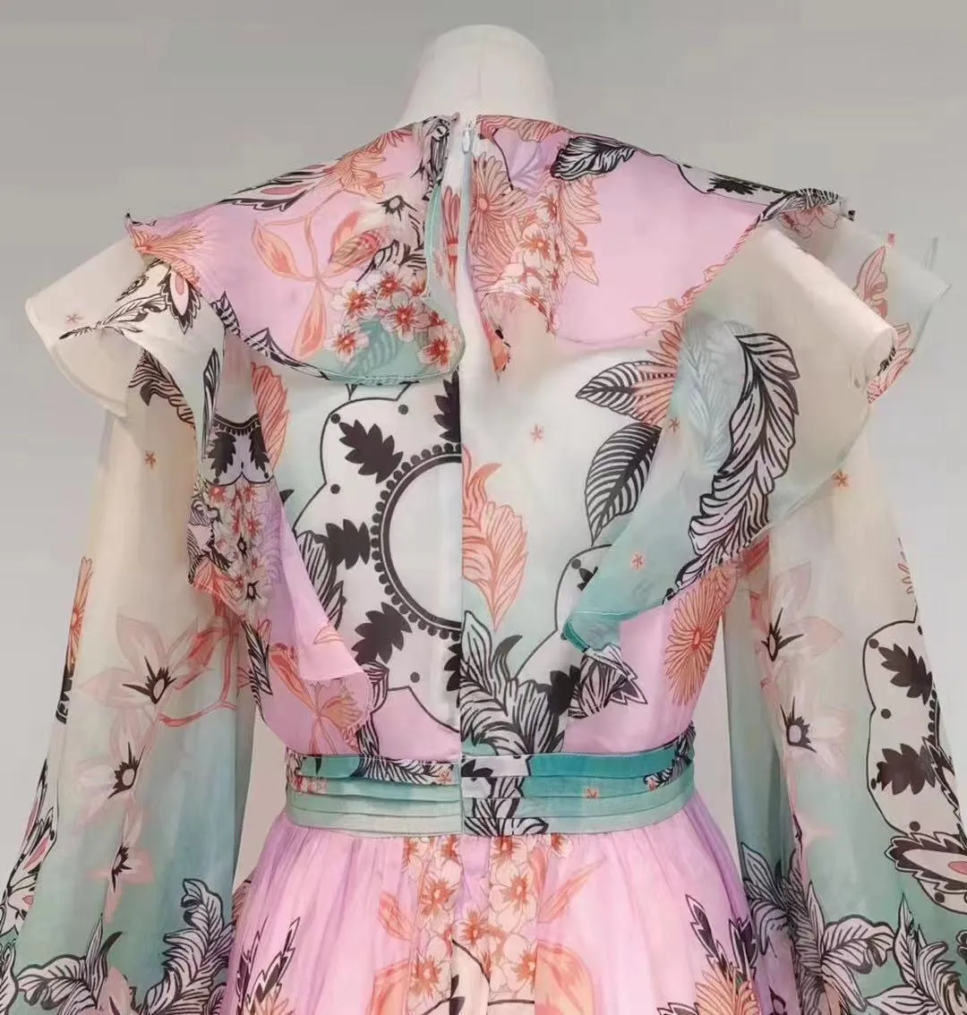 KittenAlarm - Oralie Floral Maxi Dress