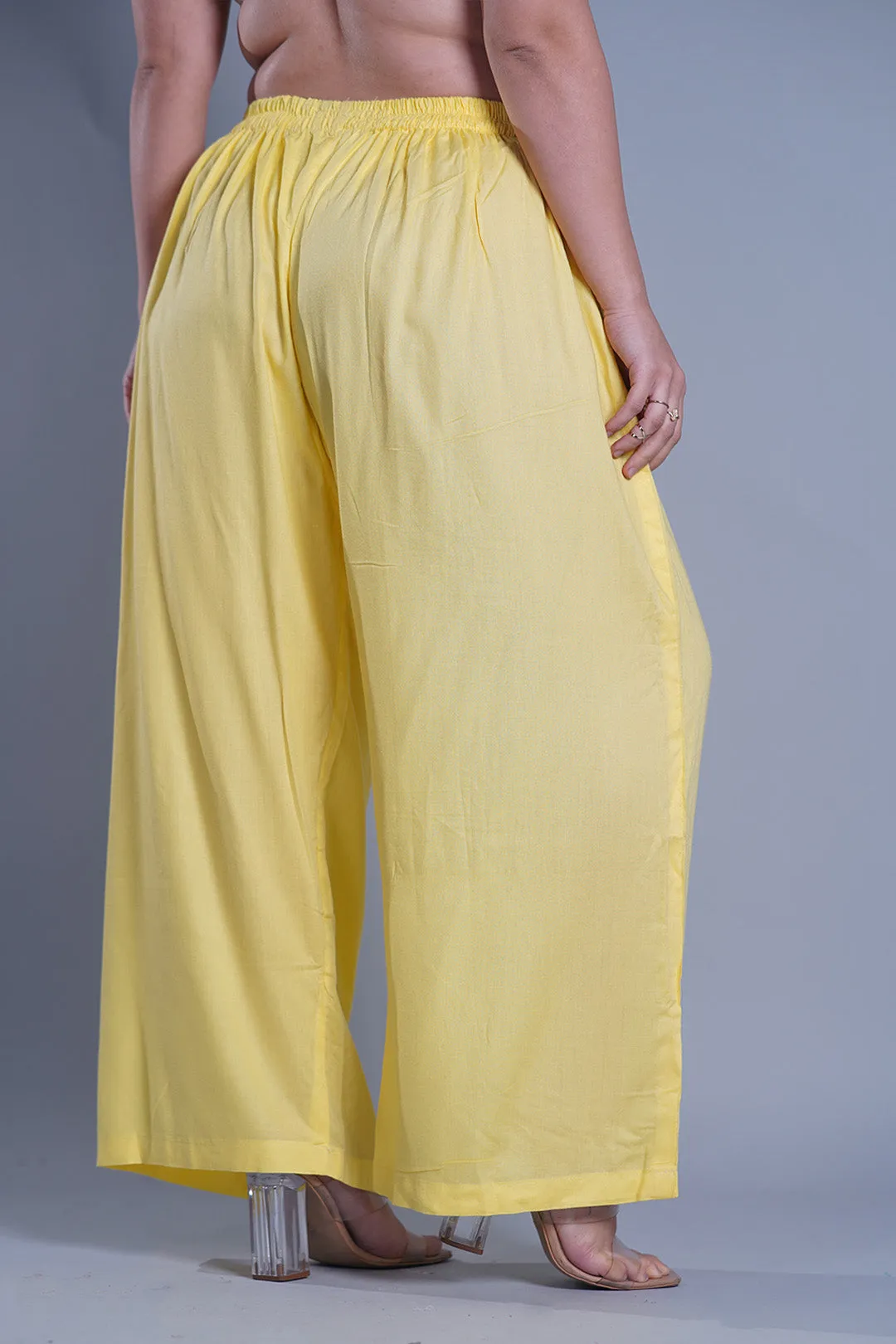 Lemon PrintedPalazzoPants - LemonBlossom
