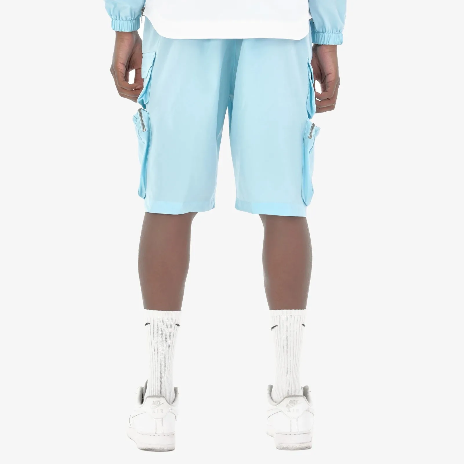 Life code (light  blue nylon shorts cargo pocket)