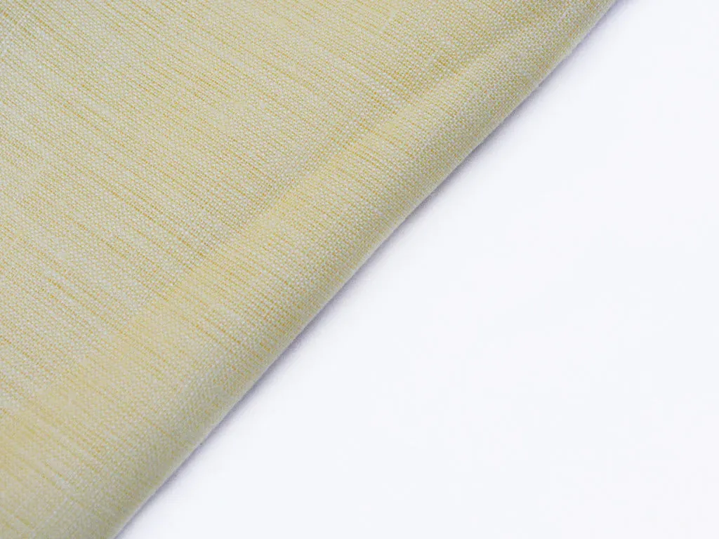 Light Yellow Pure Linen Fabric - 60 Lea