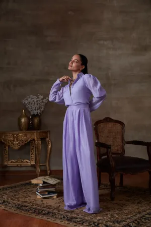 Lilac shirt with Palazzo