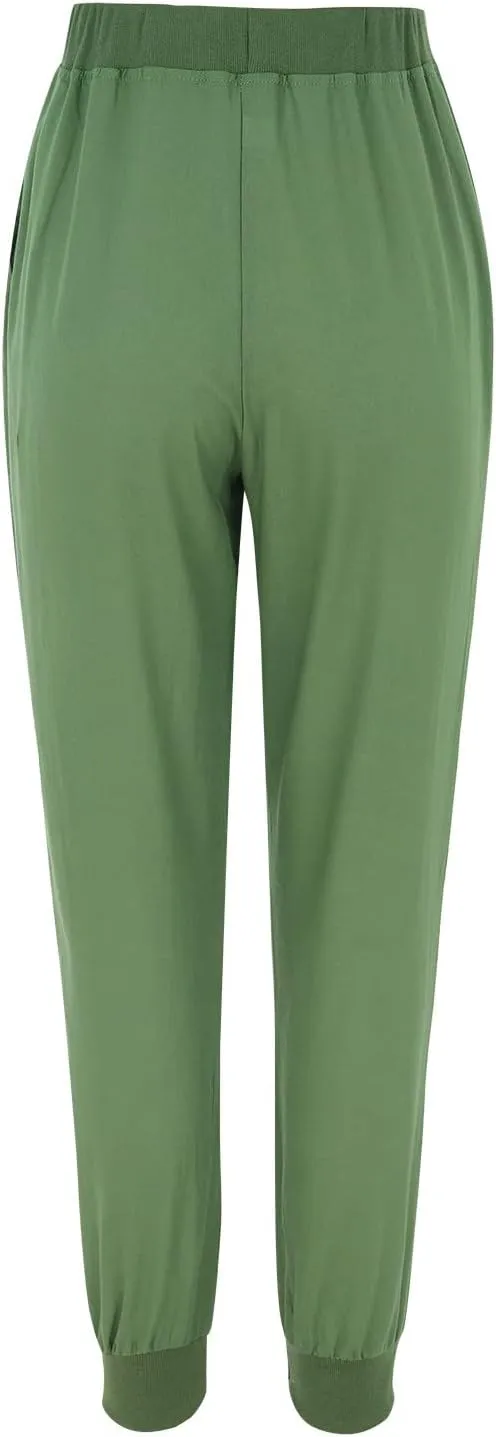 Linen Palazzo Pants for Women Casual High Waist Lightweight Summer Palazzo Trouser with Pockets Ladies Wide Leg Pants