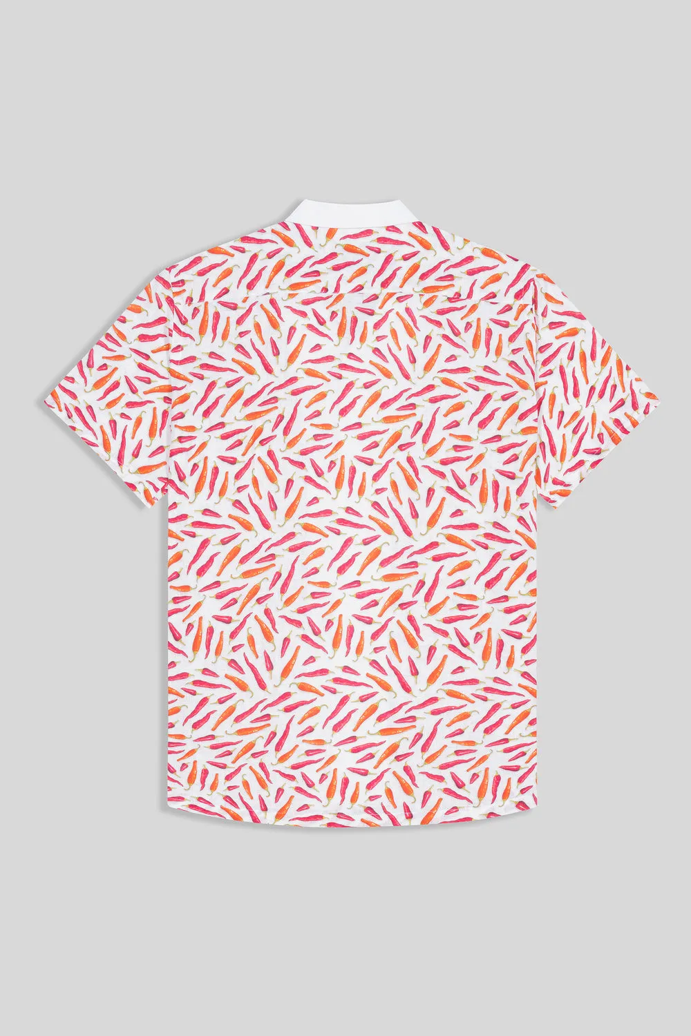 linen shirt in red peppers