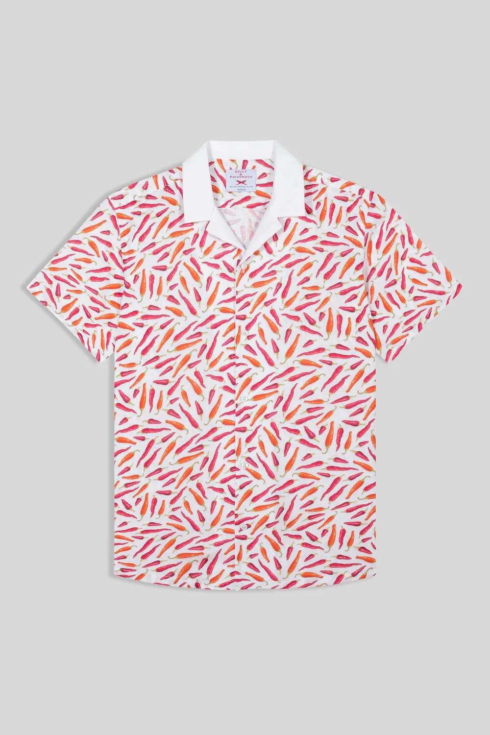 linen shirt in red peppers