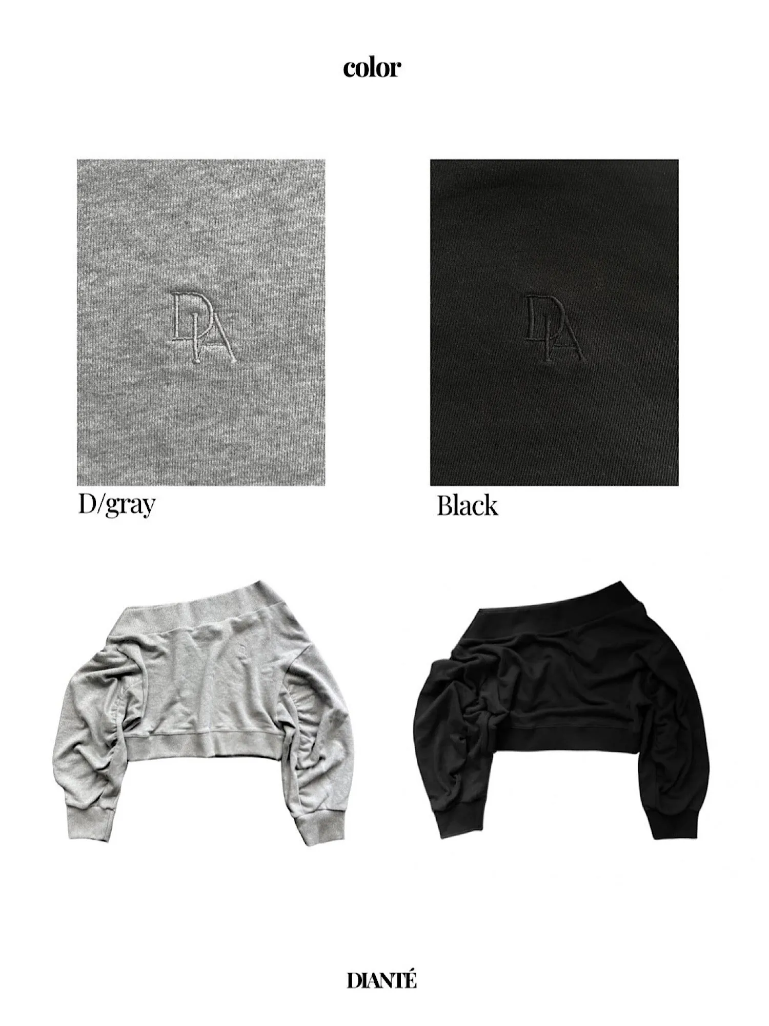 Logo off-shoulder sweat tops