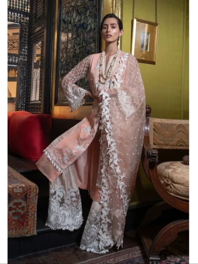 Long shirt with palazzo pants as party wear # P2626