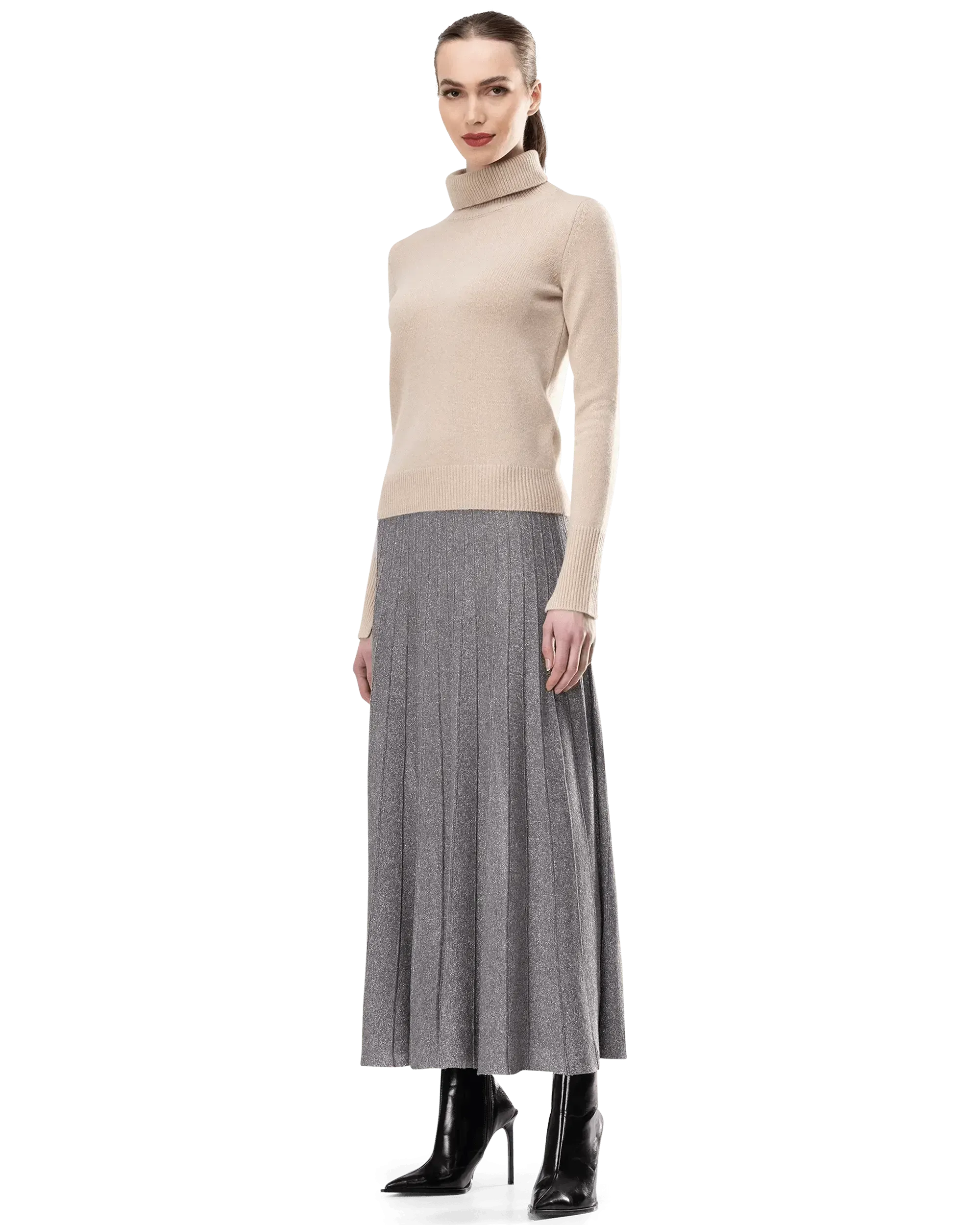 Lurex Maxi Skirt