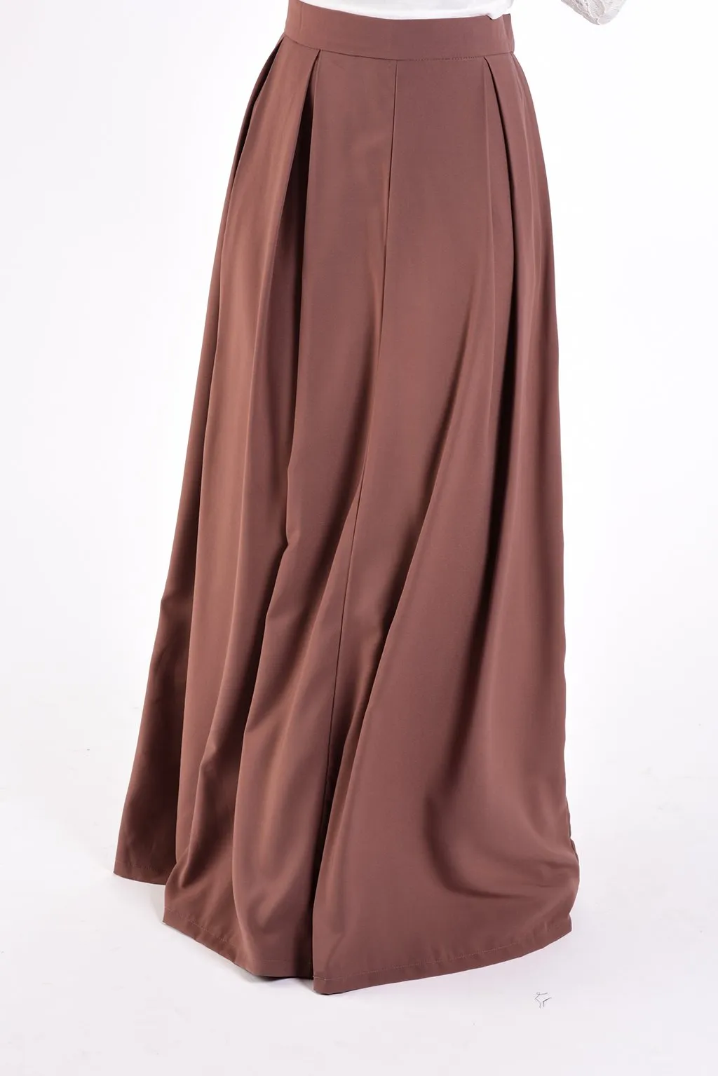 mauve Flare Maxi Skirt