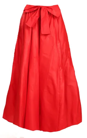 Maxi Ankara Wax Cotton Skirt - Style RED