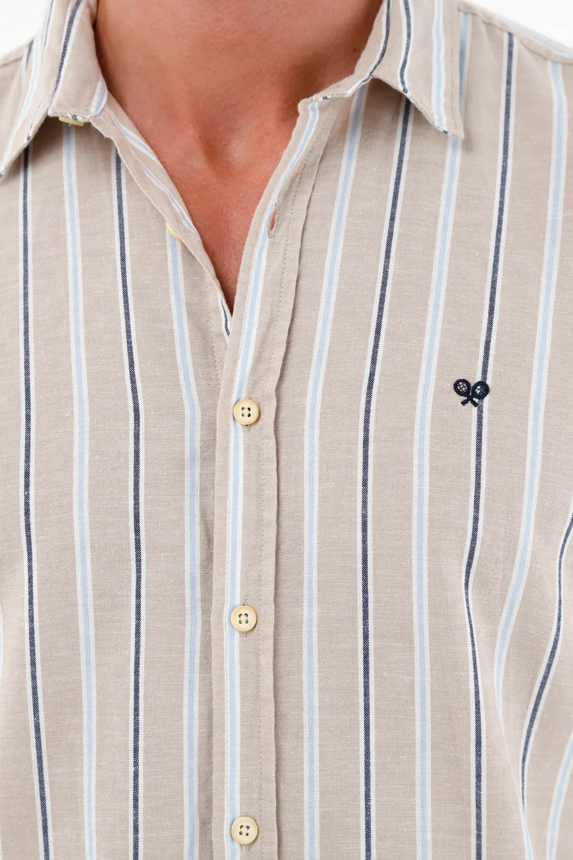 Men's Brown Long Sleeve Shirt