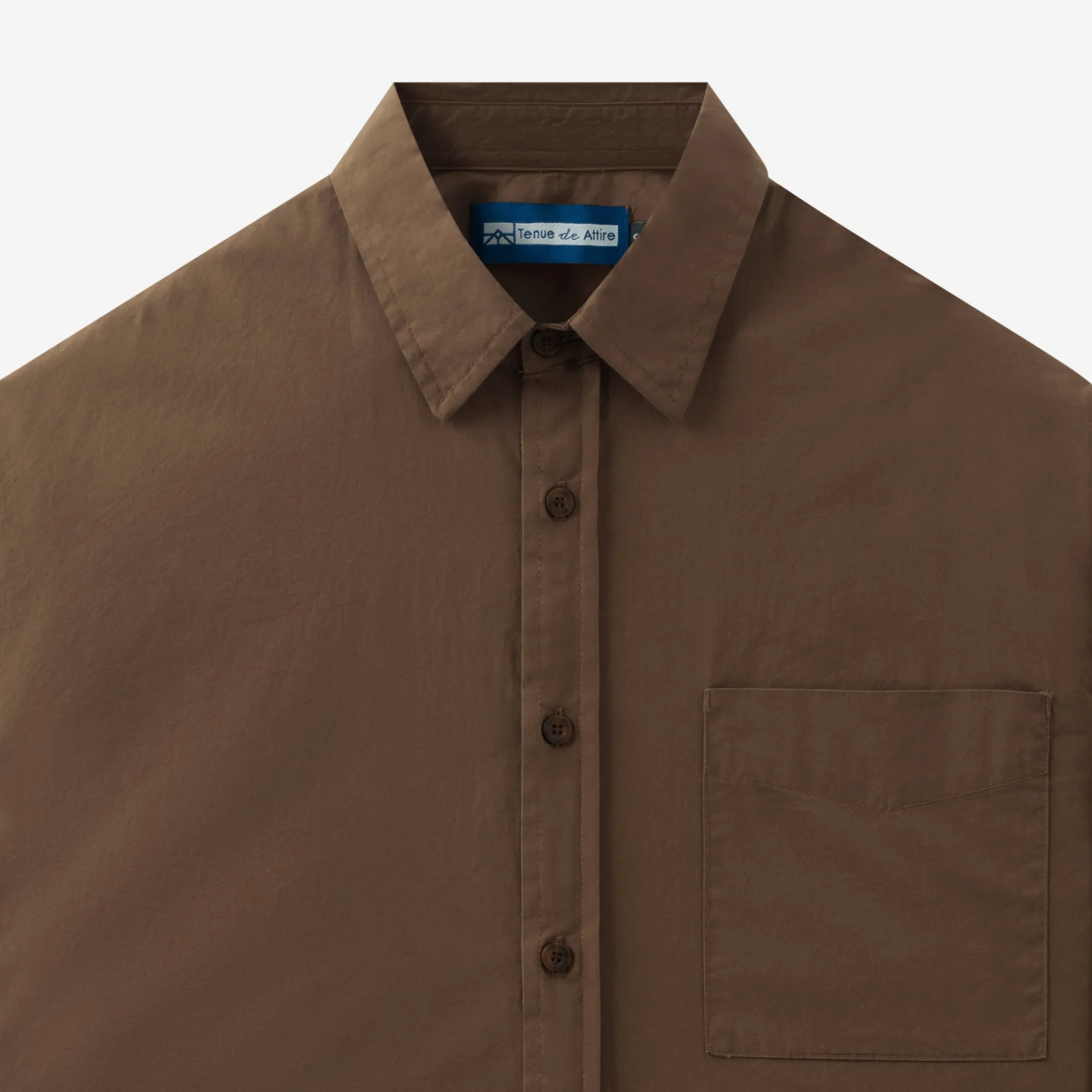 Metro Spectrum Long Sleeve Shirt - Dark Brown