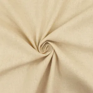 Natural Beige Linen Blend Shirting Woven Decorating Fabric